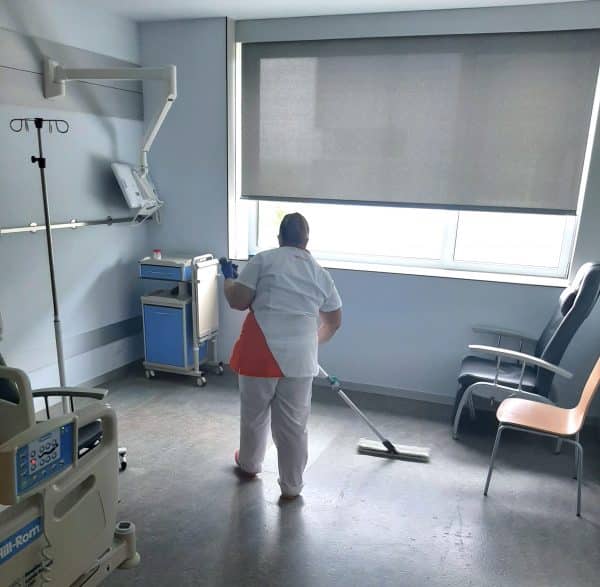 prácticas de limpieza en el hospital universitario lucus augusti